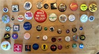 50 x Assorted Pins, Buttons