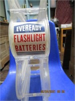 Vtg. Plastic Eveready Battery Store Display Rack