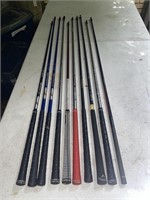 Golf club shafts all have grips except the last