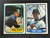 1981 & 82 Fleer Reggie Jackson Cards