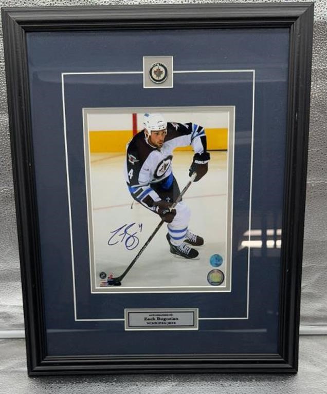 Zach Bogosian 16x20in signed hockey framed