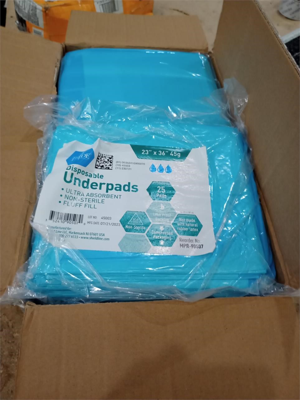 MED PRIDE Disposable Underpads 23'' X 36'' Inconti