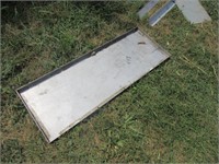 Stainless pan, aluminum angle, steel plate