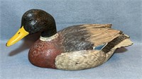 Resin Painted Mallard Duck, 12”