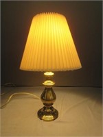 ~ High Polished Warm Gold Tone Table Lamp 13x22'