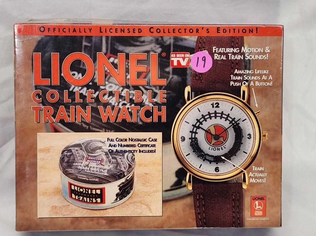 Vnt. Lionel  collectible train watch NIB