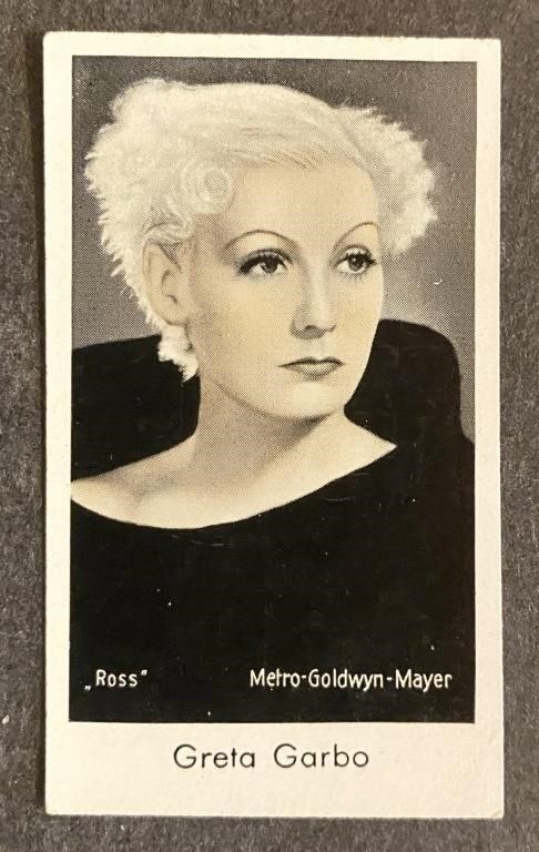 GRETA GARBO: CAID Tobacco Card (1934)