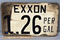 Exxon Gas Sign Advertising Petroliana