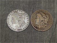 1881 S & 1879 S Morgan SILVER Dollars