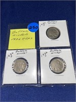 1936 P-D&S Buffalo Nickels All Fine