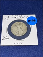 1917-P Walking Liberty Half Dollar 90% Silver