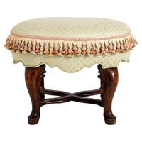 LOST Queen Anne Style Oval Bench