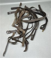 10 Old Military Leather Rifle Slings