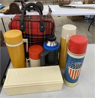 Lot of Vintage Thermos