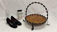 Salvatore Ferragamo Shoes, Coffee Mug & Basket