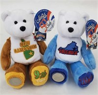 Coin Bears - New Hampshire & Virginia