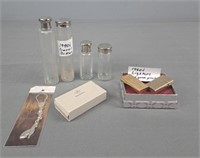 Vintage Glass Travel Bottles, Lighters & More