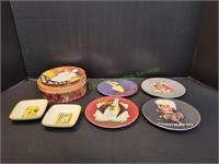 (7) Dessert Plates & (2) Sauce Bowls