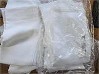 NEW White Curtains 3 Sets 126x48" Panels (6)