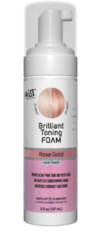 Splat Brilliant Toning Foam  Rose Gold 5fl oz