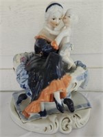 Porcelain Mother Son Figurine See Description