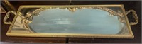 Vintage mirrored dresser tray