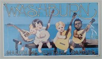 Washburn Porcelain Enameled Advertising Sign By: