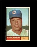 1961 Topps #88 Richie Ashburn EX to EX-MT+