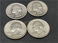 4 SILVER QUARTERS