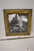 Wooden Framed picture 14" x 14"