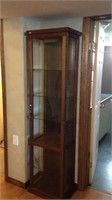 Curio cabinet, 75 inches tall by 20" wide