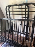 Metal bunkbed frame appears to be complete