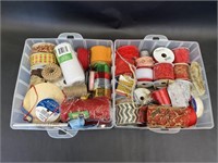 Storage Container Full of Trim and Ribbons