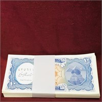1990's Stack Of Egypt 10 Piastres Banknote Bills