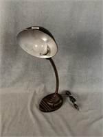 1930's Eagle Cast Iron Gooseneck Desk Lamp Art