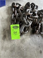 1/2" Log Chain 10' 6" Hooks on both ends
