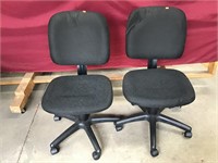 Two Adjustable Office Chairs
