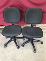 Two Adjustable Office Chairs
