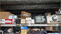 Shelf lot of Electrical Items