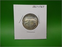 1867 - 1967 .800 Silver Quarter
