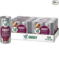 V8 +ENERGY Black Cherry, 8 oz - 24 Count