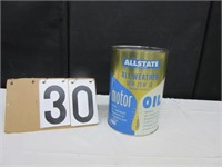 All State All Weather Motor Oil Can
