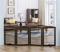 Spirich Freestanding Wire Pet Gate for Dogs