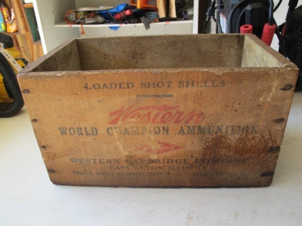 WESTERN AMMO BOX  14 X 8 X 8 VERY COOL