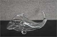 Duncan Miller Clear Glass Cornucopia