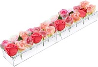 Acrylic Flower Vase, Rectangular - 24 Holes