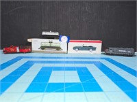 Miniature trains, fire truck & car