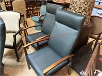 (3) UPHOSLTERED 'ROCKING' CHAIRS