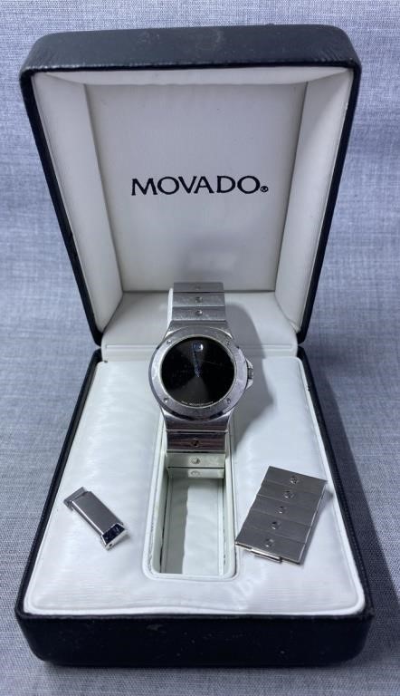 Movado Stainless Steel Wristwatch