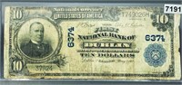 1902 $10 Blue Seal Bill LIGHTLY CIRCULATED